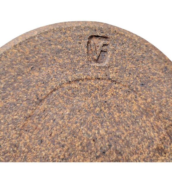 Handmade Pottery Scrubbie Sponge Holder Blue Speckled Flower Bell Shaped - Picture 7 of 7